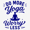 A motivational yoga quote vector graphic, ideal for use in digital designs.