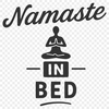A motivational yoga quote in bold font with a minimalist design.