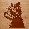 Dog Breed Vector Image An illustration of a Yorkshire Terrier, suitable for use in digital designs and craft projects.