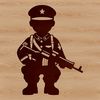 Professional Vector Soldier Design A professional illustration of a male soldier, suitable for vector design projects.