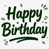 A colorful birthday quote in vector format, suitable for commercial use.