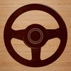 Standard Vehicle Steering Wheel Illustration An illustration of a standard vehicle steering wheel with spokes.