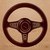 Beautiful SVG Car Steer Wheel Design A detailed illustration of a vehicle steering wheel, suitable for vector art and design projects.