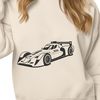 Free Racing Vehicle Clipart SVG A sleek racing car design made with vector art, suitable for cutting machines like Cricut or laser cutters.