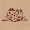 Spring Floral Easter Design A stylized, hand-drawn illustration of a decorated Easter egg with floral patterns and spring-inspired details.