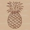Pineapple Graphic Vector Art A high-quality illustration of a pineapple, suitable for commercial or personal projects that require vector artwork.