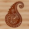 Ornate Paisley Design SVG An ornate paisley pattern, perfect for vector designs and embellishments.