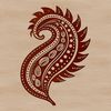 Ornate paisley pattern for vector design and embellishment