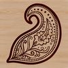 Ornaments with Paisley Motif A traditional paisley shape with ornate details, suitable for vector design and commercial use.