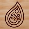 Ornate paisley shape with intricate details, suitable for vector art and digital design.