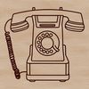 Modern Telephone Vector Art A simple illustration of a modern phone with buttons and a screen.