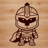 Spartan Soldier SVG Design A detailed illustration of a Spartan warrior in armor, suitable for vector art design.