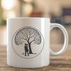 Whimsical Lovers' Tree Design An SVG design featuring a whimsical lovers' tree, perfect for wedding invitations or romantic designs.