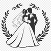 Romantic Outdoor Engagement Scene An SVG design featuring a groom proposing to his bride in a romantic outdoor setting.
