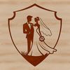 Formal Wedding Couple Illustration Illustrated wedding couple in formal attire, suitable for vector art design projects.