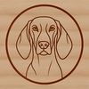 Weimaraner Illustration for Vector Designs A high-quality illustration of a Weimaraner dog breed, suitable for vector art designs and cutting machine templates.