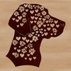 Sleek Canine Graphic SVG File A high-quality vector illustration of a sleek Weimaraner dog breed.