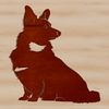 Cute Welsh Corgi Sitting Vector Image A small, fluffy dog breed with a distinctive appearance, sitting on its haunches, depicted in vector format.