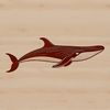 Vector illustration of a whale in silhouette style, suitable for commercial and personal use.