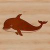 Elegant Whale Vector Design A vector illustration of a whale, suitable for various uses including personal projects and commercial applications.