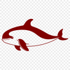 Whale Silhouette Vector Art Design A high-resolution vector illustration of a whale in silhouette form.