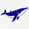 Vibrant Whale Illustration for Creative Projects Colorful whale illustration for creative projects and designs.