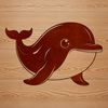 Beautiful Whale Vector Design Illustrative whale silhouette in vector format for digital cutting machines and web design projects.