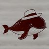 Whales in Vector Outline A detailed outline of a whale suitable for cutting out with a Cricut or laser cutter.