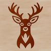 Free SVG Wild Animal Images A detailed illustration of a deer's head, featuring intricate lines and shapes, suitable for vector design projects.