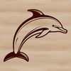 Marine Mammal Clip Art SVG An SVG representation of a marine mammal, perfect for crafting and digital design projects.