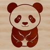 Beautiful Pandas SVG Clip Art A high-quality vector graphic representation of a wild animal panda.