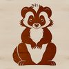 Wild Whimsy Skunk Illustration A digital illustration of a skunk in vector format, suitable for various uses including commercial and personal projects.