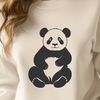 Editable Vector Panda Figure An editable vector design of a panda figure suitable for various cutting machines and laser cutters.