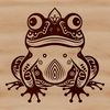 A detailed illustration of a toad in natural surroundings.