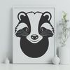 Vector illustration of a wild badger in its natural habitat
