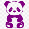 Wild Panda Vector Design An SVG vector design featuring a realistic depiction of a Wild Animal, specifically a Panda.