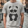 Wild Panda Wearing Shades Close-up illustration of a wild panda wearing sunglasses in a playful pose.