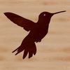 Beautiful Bird in Motion Vector Art A colorful hummingbird in flight, with its wings spread wide.