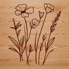 Colorful Floral Design SVG File A colorful illustration of a wild flower, suitable for various design applications.