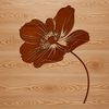 Nature-Inspired Single Flower Art A colorful illustration of a single wild flower in a natural setting.