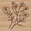 Beautiful Wild Bloom Clip Art A graphic representation of a single wildflower in full color.