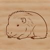 A vector illustration of a capybara in a relaxed pose, suitable for various applications including commercial use.
