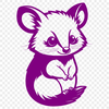 Beautiful Possum SVG Design A detailed illustration of a wild possum in vector format.