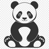 Free Vector Panda Design A realistic illustration of a panda bear in its natural habitat.