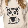 Possum in Headphones SVG Design A illustration of a possum wearing headphones, created as an SVG vector art.