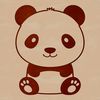 Wildlife Illustration - Giant Panda SVG A digital illustration of a giant panda, highlighting the animal's distinctive black and white fur.