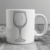 Beautiful Red Wine Glass Icon A wine glass filled with red wine on a table setting.