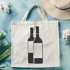 Bottled Beauty Illustration A simple illustration of a wine bottle with a label and cork.