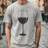 Transparent Wine Glass Vector Image A transparent glass containing a red wine.