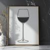 Beautiful Wine Illustration for Vector Art A stylized illustration of a glass filled with wine, suitable for vector art projects.